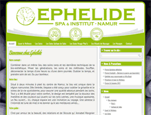 Tablet Screenshot of ephelide.be